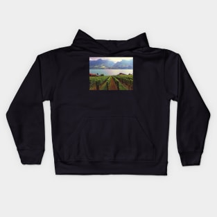 Vineyard in Switzerland Kids Hoodie